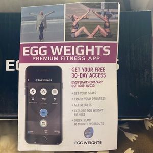 NWT IN BOX Egg Weights 3lb set (1.5 lbs. each)